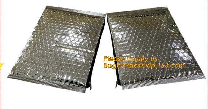 Cosmetic Pink Slider Padded Bag/Silver k Bag With Bubble,Padded Envelopes Cheap Aluminium Foil k Holographic