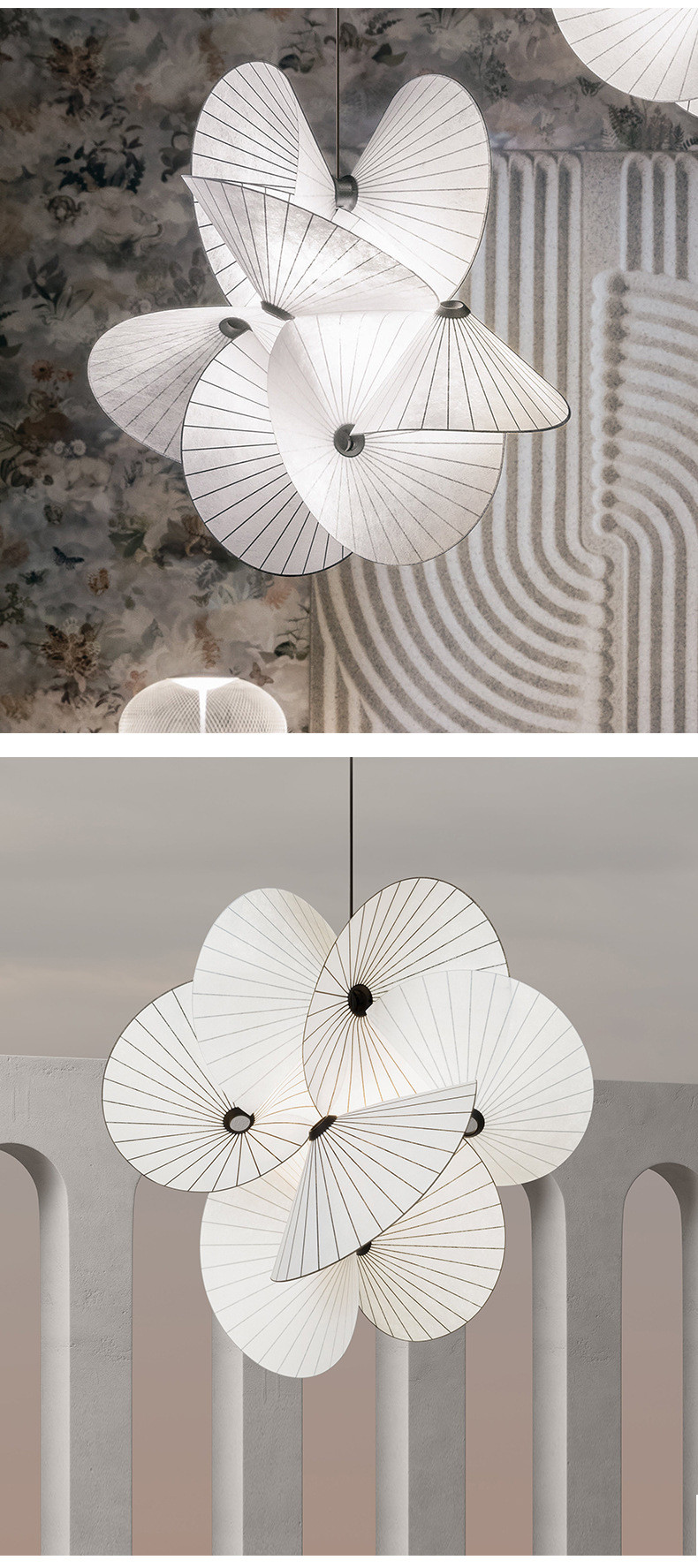 Chinese Style Umbrella Shaped Chandelier Creative Design Kitchen Serpentine Chandelier(WH-MI-368)