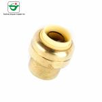 3/4" Quick Connect Brass Tube End Caps Fittings For Compressed Air