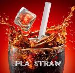 Disposable Paper Straws Pure white Drinking Straws party straw, PLA plastic