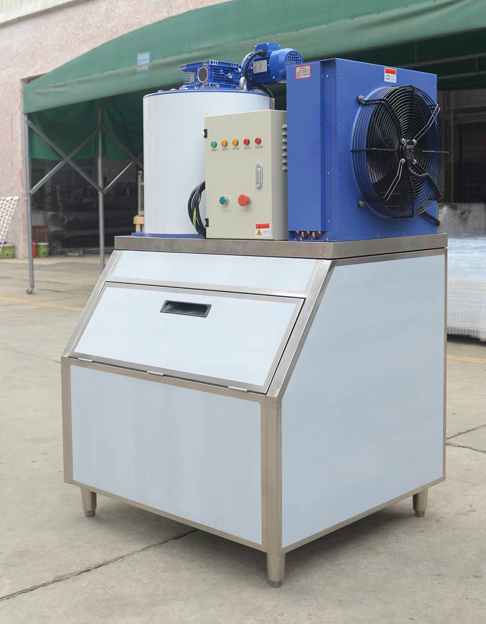 Automatic 1.5ton 1500kg Big Block Flake Ice Machine for Business Drink Other name ice maker machine