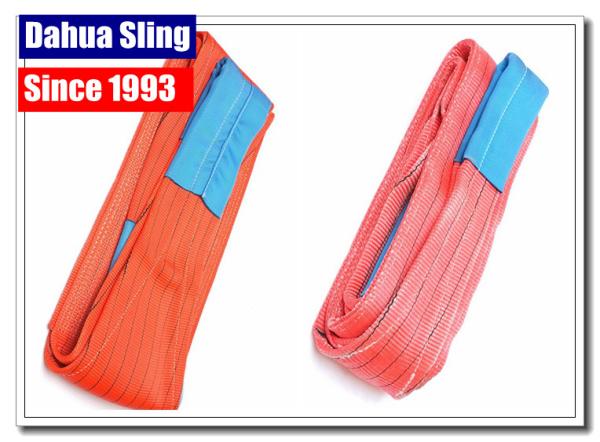 Customized Length Crane Lifting Slings , Industrial Lifting Straps 5000kg