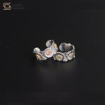 Daisy Stainless Steel Hip Hop Jewelry Chrysanthemum Flower Ring GD