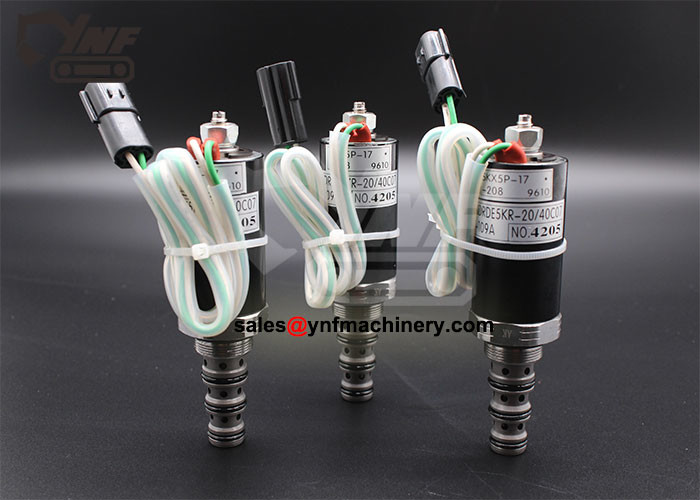 MD200C Excavator Parts Solenoid Valve 2436R884S801 2436R884F3