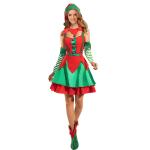 Christmas Costume Pure Desire Dress with Hat Long Sleeve Short White Plush Red