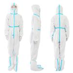 High Permeability Medical Protective Clothing Work Coverall Adjustable Tightness