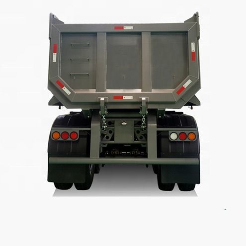 22 Cbm Solid Rounded Tipper Semi Trailer 2 Axles for Building Materials Truck Trailers