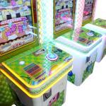 Attractive Happy Eliminate Lottery Ticket Vending Machine Fiberglass Material