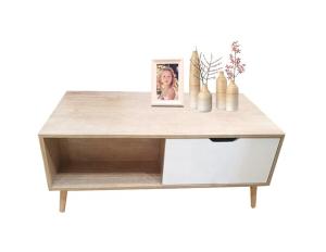 Quality Low White 110X55X42.5cm Solid Wood TV Bench With Melamine Finishing wholesale
