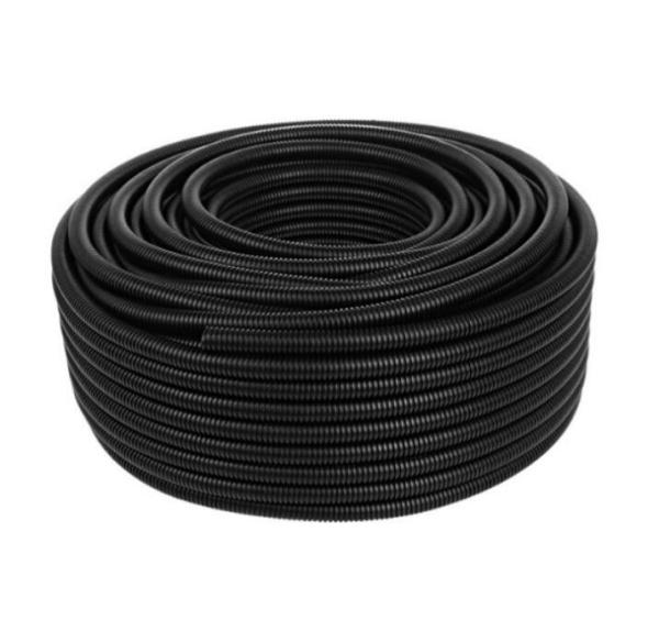 Black PE Plastic Bellows Polyethylene Threading Hose Wire And Cable Protection