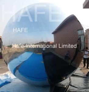 Quality Shiny Inflatable Silvery Mirror Ball / Charming Mirror Balloons For Company Anniversary Celebration wholesale