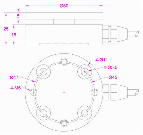 flange type load cell 200kg 300kg 500kg 1000kg 2000kg