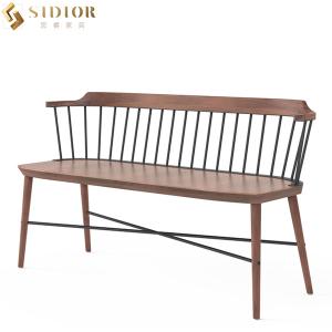 Quality Antique Style Restaurant Booth Sofa Seating Solid Wood 76cm Height wholesale