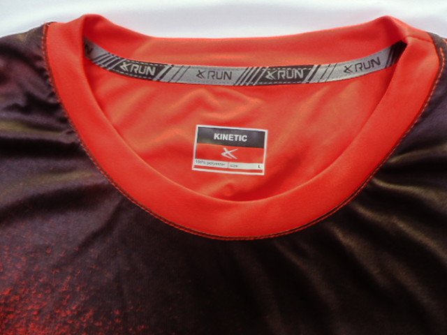 OEM Service Basic Breathable Half Sleeve Tee Shirts Red And Black