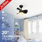 Led Light Small Ceiling Fan Decorative Quiet DC Motor For Small Room