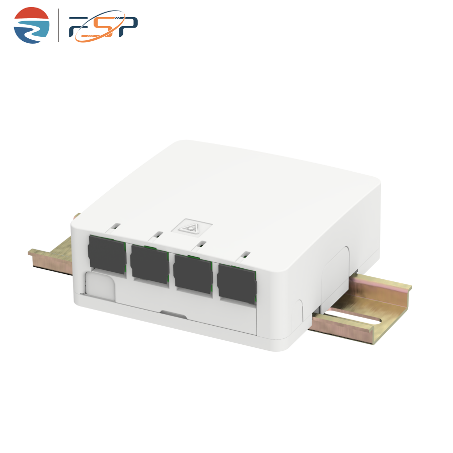 Indoor FTTX 4 Cores Plastic Fiber Optic Faceplate Socket Panel with SC Connector Type