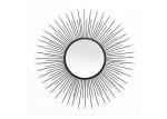 Sunburst Dotted Metal Wall Art Mirror