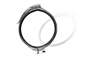Quality Galvanized Steel 140mm Heavy Duty Pipe Clamps Hvac Ductwork Connection wholesale