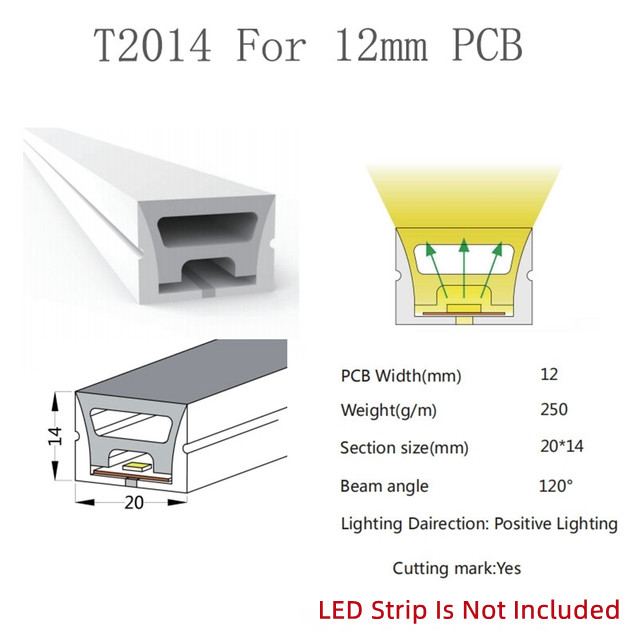 Colorful Separation Cuttable Neon LED Strip Light with 5V 12V 24V AC220V Power Supply