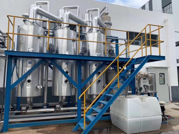 Stainless Steel Single Double Triple Effect Vacuum Distillation Machine Alcohol