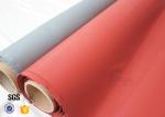 Thermal insulation blankets 800℃ 0.8MM Red Silicone Coated High Silica Fabric