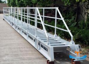 Quality Accommodation Marine Boat Ladders Aluminum Material With Perfect Corrosion Resistance wholesale