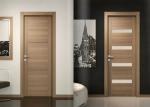 Single Nature Teak Wood Composite Door With 90 Degree Open , Inward Opening