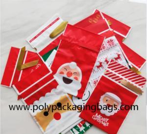 Quality Christmas CPE Candy Biscuit Gift Wrapping Food Drawstring Bag wholesale