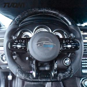 Quality Mercedes Benz Perforated Leather Steering Wheel Upgrade Forged Carbon Fibre wholesale