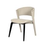 High End Modern Leather Dining Room Chair Gold Plated Stainless Steel Luxury