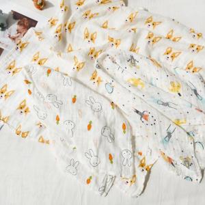 Quality 4 / 6 Layers Baby Bandana Bib 100% Cotton Super Absorbent Baby Dribble Bibs wholesale
