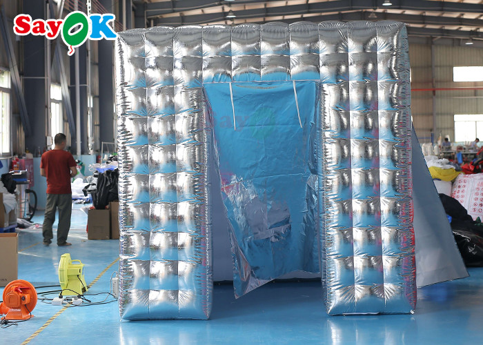 Advertising Air Wall Inflable Photo Booth Remote Control White Color