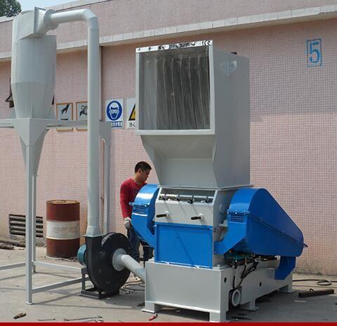 6 Rotating Blades Plastic Bottle Crusher Machine , Recycling Plastic Crushing