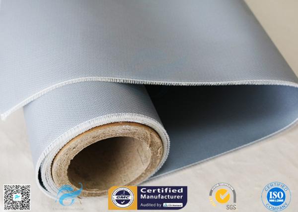 Double - Sides 1.5m*50m 0.45mm Gray Silicone Coated Fiberglass Fabric Welding