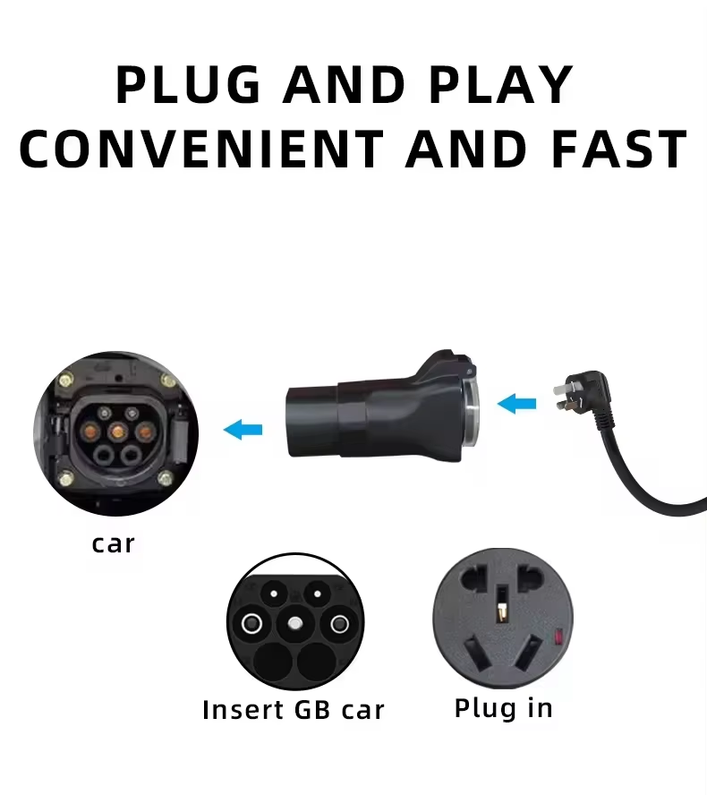 CE Approved Electric GBT Car AC Discharger MAX 3.5KW Suitable for Picnic Retrofit/Upgrade ID4 TSL BYD Trumpchi Xiaopeng Ideal