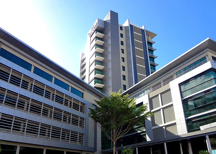 Silver Gold Non Combustible Aluminum Curtain Wall Extrusions Facade Cladding