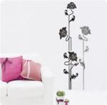 Reusable Wall Decoration Flower Stickers / Decal Wall Stickers / Floral Wall