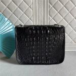 Authentic Crocodile Skin Women Flap Purse Genuine Alligator Leather Lady Chain