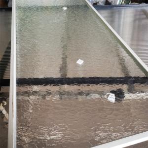 Quality 5MM Tempered Fluted Pattern Glass Ultra Low Iron Tempered Figured Ripple Pattern Glass wholesale