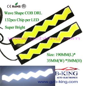 Quality 19cm W-Shaped 132chip 8.5W COB LED DRL wholesale