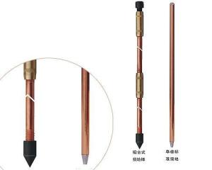 Quality 99.9% Electronic Copper Lightning Grounding Wire Threaded Pointed wholesale