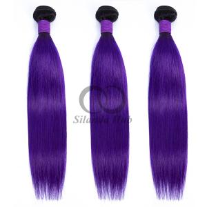 Quality #T1B/Purple Straight Remy Human Hair Bundles Sew In Weave Bundles Brazilian Bundle Deals wholesale