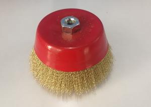 Quality 150mm Outer Diameter Crimped Wire Cup Brush for Cleaning Metal Working wholesale