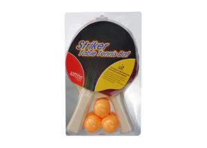 Quality Poplar 5mm Plywood Ping Pong Set 1.5mm Sponge Pimple Out Rubber In Heat Seal Packing wholesale