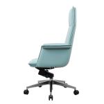 Customized Exclusive Modern Leather Blue Swivel Desk Chair