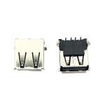PBT 90 Degrees 2.0 USB Socket Connector 4Pin A Female 1.0AMP