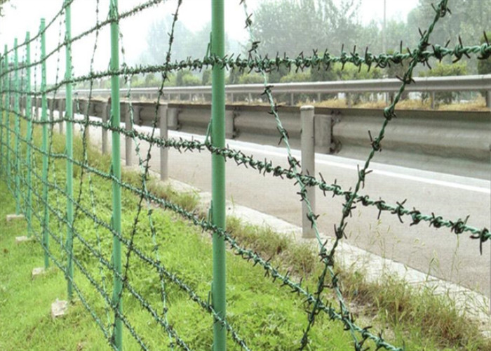 Q235 Low Carbon Steel Fully Galvanised Barbed Wire 12 Guage Hot Dipped