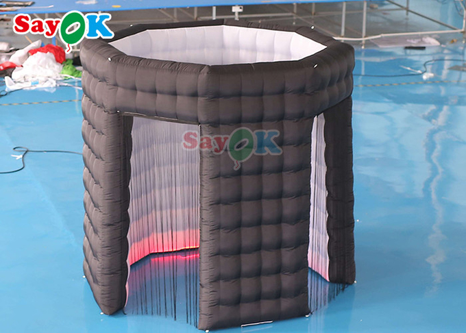 Customized Inflatable Photo Booth Round Roofless Led Blow Up 360 Photo Booth