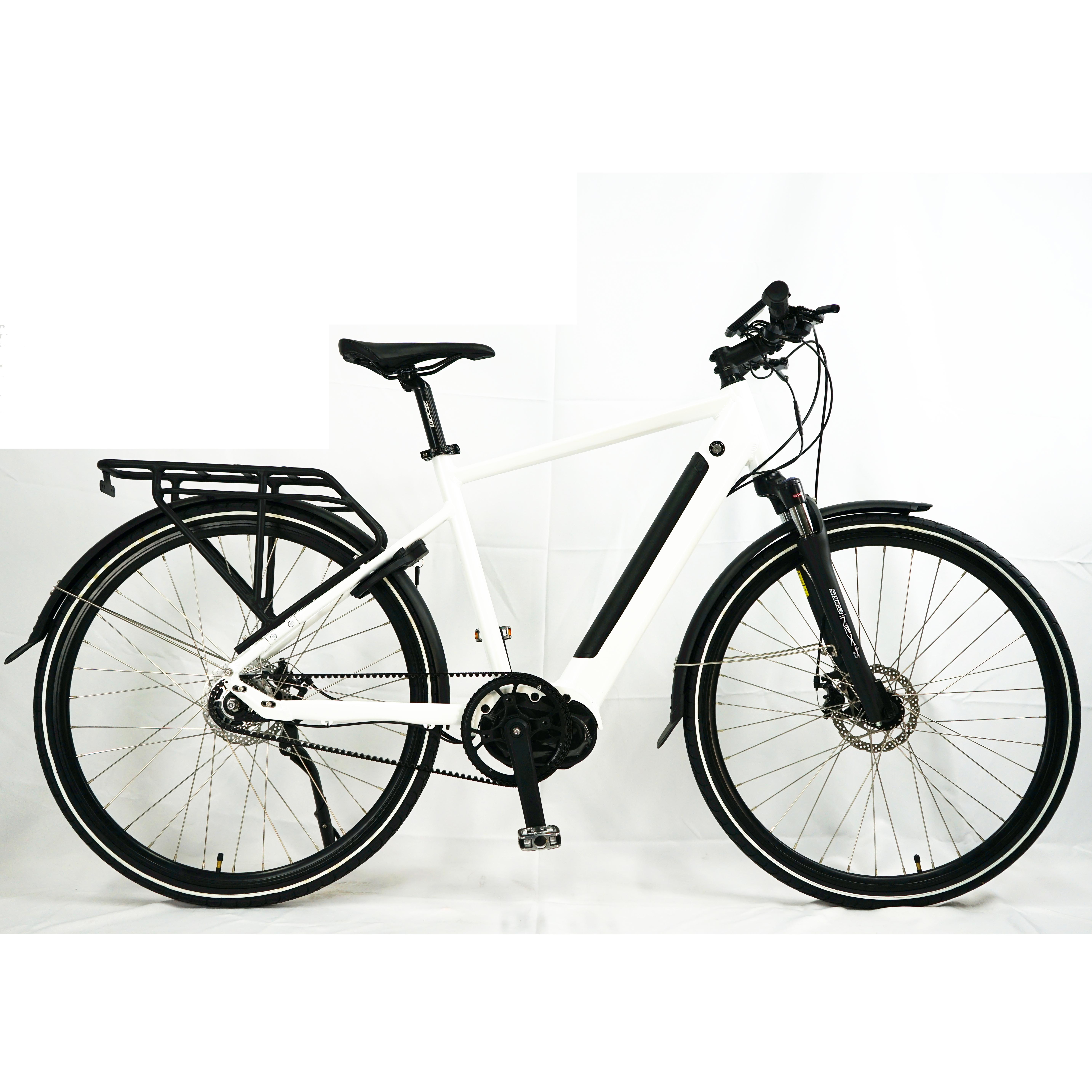 2021 Electric Hybrid Bike with Aluminum Alloy Frame Belt Drive and 5 Internal Hub Gear