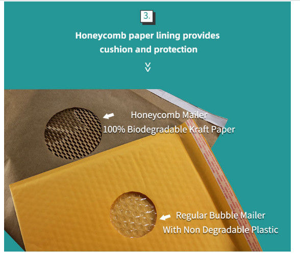 Custom Honeycomb Paper Padded Mailer For Transportation